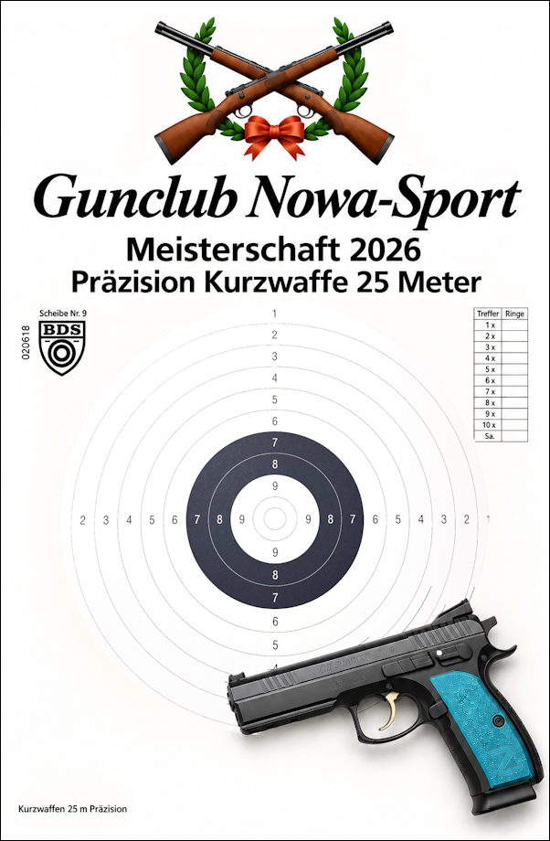 Clubmeisterschaft Kurzwaffe